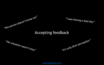 Accepting feedback