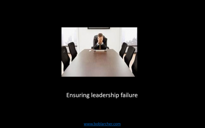 Ensuring leadership failure