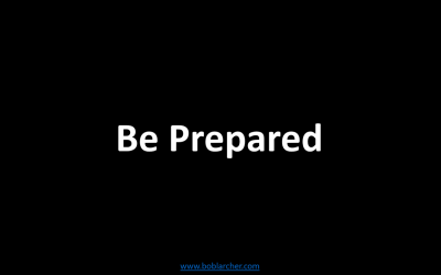 Be prepared