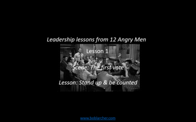 Leadership lessons from Twelve Angry Men – lesson 1