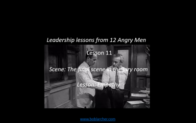 Leadership lessons from Twelve Angry Men – lesson 11